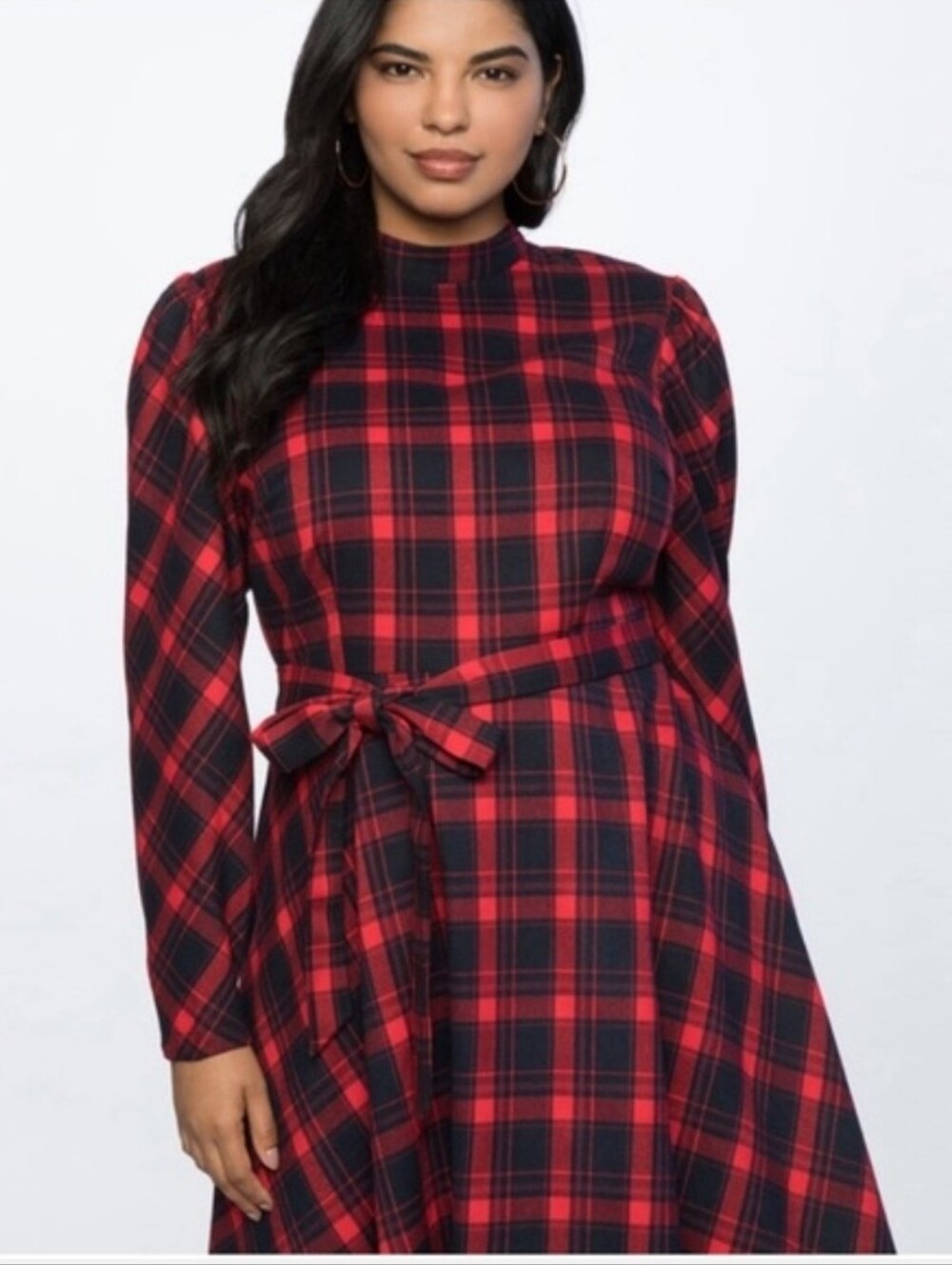 ELOQUII plaid dress, 22